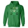 Paws & Bows & Shamrocks Hoodie Green