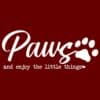 Paws and Enjoy The Little Things Sweatshirt Maroon - Image 2