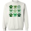 Paws & Bows & Shamrocks Sweatshirt White