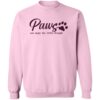 Paws and Enjoy The Little Things Sweatshirt Light Pink