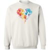 Painted Paw Sweatshirt White