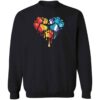 Painted Paw Sweatshirt Black
