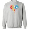 Painted Paw Sweatshirt Heather Grey
