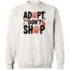 Adopt Don’t Shop Paws Sweatshirt White