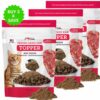 Buy 3 and SAVE 24% - iHeartCats Nutrition Boost Beef Food Topper –Tasty Freeze Dried Beef with Probiotics, Collagen, Salmon Oil, Blueberries & Carrots