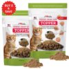 Buy 2 and SAVE 12%- iHeartCats Nutrition Boost Chicken Food Topper –Tasty Freeze Dried Chicken with Probiotics, Collagen, Salmon Oil, Blueberries & Carrots