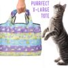 Fund 15 Meals and Get FREE Kitties Autumn Colors and Springtime Whiskers Cat-Themed Folding Tote Bag - Image 3