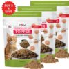 Buy 3 and SAVE 24%- iHeartCats Nutrition Boost Chicken Food Topper –Tasty Freeze Dried Chicken with Probiotics, Collagen, Salmon Oil, Blueberries & Carrots