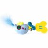 Pounce & Play Blue Feather Bird – Interactive Cat Toy - Helps Feed Hungry Shelter Cats in Need - Image 2