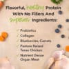 Buy 2 and SAVE 12%- iHeartCats Nutrition Boost Chicken Food Topper –Tasty Freeze Dried Chicken with Probiotics, Collagen, Salmon Oil, Blueberries & Carrots - Image 2