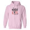Rescue All The Cats Hoodie Light Pink
