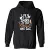 Life Is Too Short To Rescue Only One Cat Hoodie Black