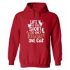 Life Is Too Short To Rescue Only One Cat Hoodie Red