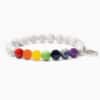 STRĀ Cat Beaded Bracelet- Rainbow Bridge Howilte & Crystal Stone- Donates 10 Meals to Help Feed Hungry Stray Cats - Image 2