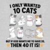 I Only Wanted 10 Cats Sweatshirt Heather Grey - Image 2