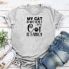 My Cat Is Not A Pet, My Cat Is Family Standard Tee Heather Grey