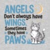 Angels Don’t Always Have Wings Standard Tee Heather Grey - Image 2