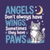 Angels Don’t Always Have Wings Standard Tee Purple - Image 2