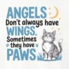 Angels Don’t Always Have Wings Standard Tee White - Image 2