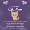 "To The Best Cat Mom" - STRĀ Cat Beaded Bracelet- Natural Blue Fossil Stone - Donates 10 Meals to Help Feed Hungry Stray Cats - Image 3
