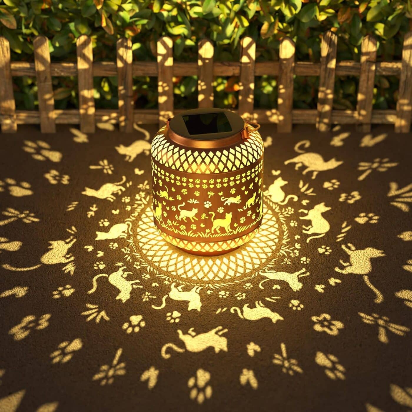 Cat Garden Solar Lantern