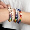 STRĀ Cat Beaded Bracelet- Rainbow Bridge Howilte & Crystal Stone- Donates 10 Meals to Help Feed Hungry Stray Cats - Image 6