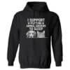 I Support Putting Animal Abusers To Sleep Faces Hoodie Black