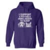 I Support Putting Animal Abusers To Sleep Faces Hoodie Purple