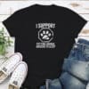 I Support Putting Animal Abusers To Sleep II Standard Tee Black