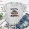 Living With A Cat Standard Tee Heather Grey