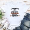 Living With A Cat Standard Tee White