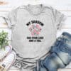 My Shadow Has Four Legs And A Tail Standard Tee Heather Grey