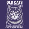 Old Cats Are A Treasure Standard Tee Purple - Image 2