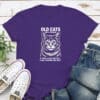 Old Cats Are A Treasure Standard Tee Purple