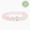 "To The Best Cat Mom" - STRĀ Cat Beaded Bracelet- Natural Rose Quartz Bead- Donates 10 Meals to Help Feed Hungry Stray Cats - Image 2