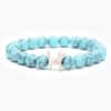 "Best Cat Mom Ever" - STRĀ Cat Beaded Bracelet- Turquoise Blue Stone - Donates 10 Meals to Help Feed Hungry Stray Cats - Image 2