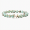 STRĀ Cat Beaded Bracelet- Blue Agalmatolite Bracelet- Donates 10 Meals to Help Feed Hungry Stray Cats