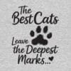 The Best Cats Leave The Deepest Marks Sweatshirt Heather Grey - Image 2