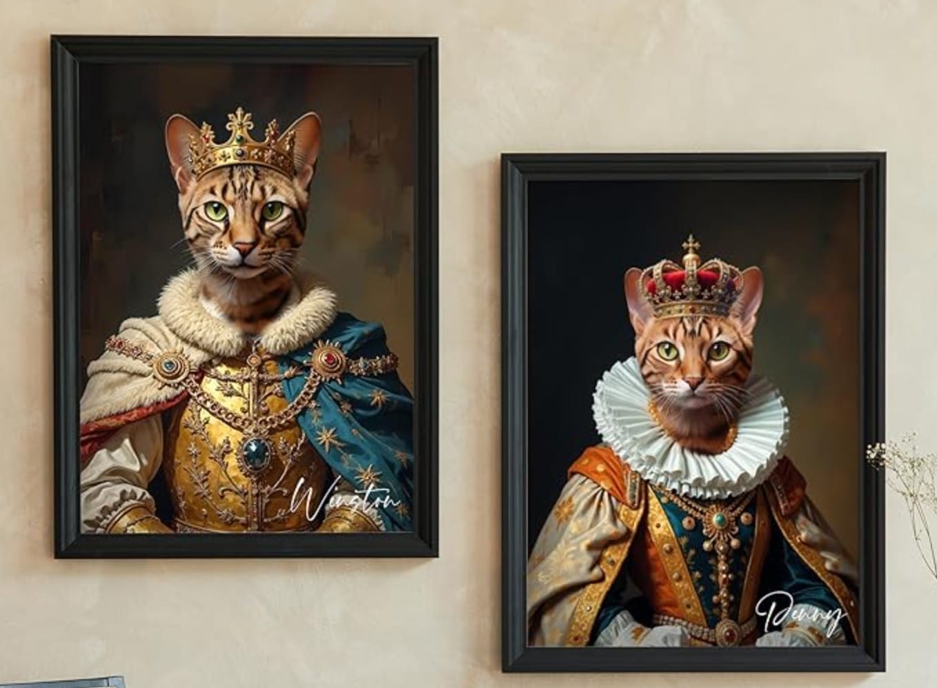 Gleamify Custom Cat Portrait from Photo