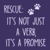 Rescue: It’s Not Just A Verb, It’s A Promise Standard Tee Purple - Image 2