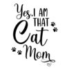 Yes, I Am That Cat Mom Standard Tee White - Image 2