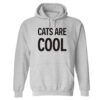 Cats Are Cool Hoodie Heather Grey