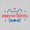 Meowrica Cute Kitty Standard Tee Heather Grey - Image 2