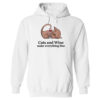 Cats And Wine Hoodie White