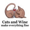 Cats And Wine Sweatshirt White - Image 2
