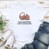 Cats And Wine Standard Tee White