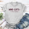 Wine + Cats Standard Tee Heather Grey
