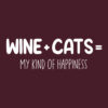 Wine + Cats Sweatshirt Maroon - Image 2