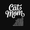 Cat Mom List Standard Tee Black - Image 2