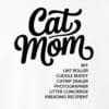 Cat Mom List Standard Tee White - Image 2